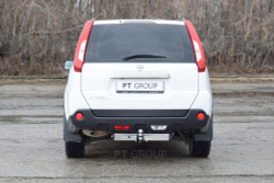 Фаркоп с унив. электрикой, съемный квадрат, с НЕРЖ накладкой NISSAN X-Trail 2007-2013 (паспорт и сертификат) ПТ ГРУПП.NXT-07-991124.00