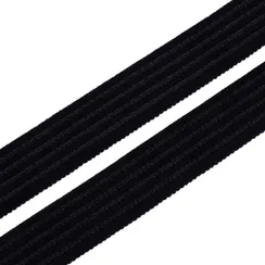 Резинка широкая, черная/рельефные полосы 34 мм, Германия