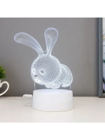 Светильник сенсорный «Кролик» LED 7 цветов USB/от батареек б