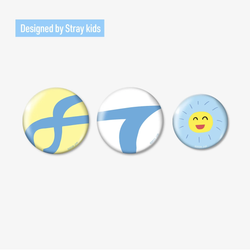 Мерч Stray Kids - [RUN IT JAPAN] BADGE SET (значки)