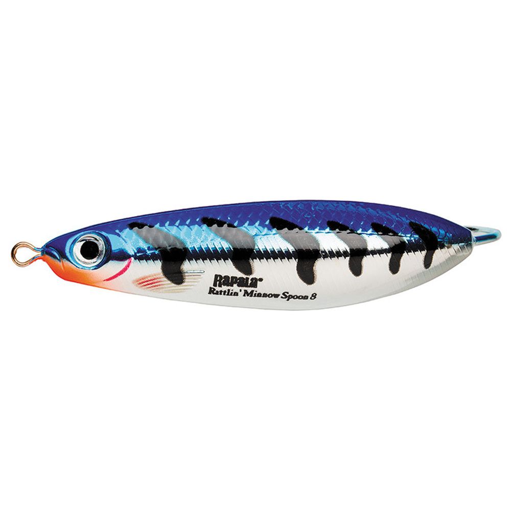 Незацепляйка RAPALA Rattlin&#39; Minnow Spoon RMSR08 / 8 см, 16 г, цвет MBT