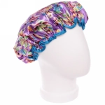 Шапочка для душа «Ультрамарин - Bliss Летние цветы», d-24 см (двухсторонняя, внутренний слой EVA)