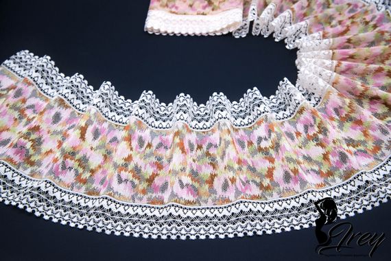 03-253 Кружево эластичное 18 см, гладь, айвори