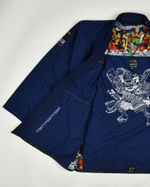 Кимоно Half Sumo Benkei синее