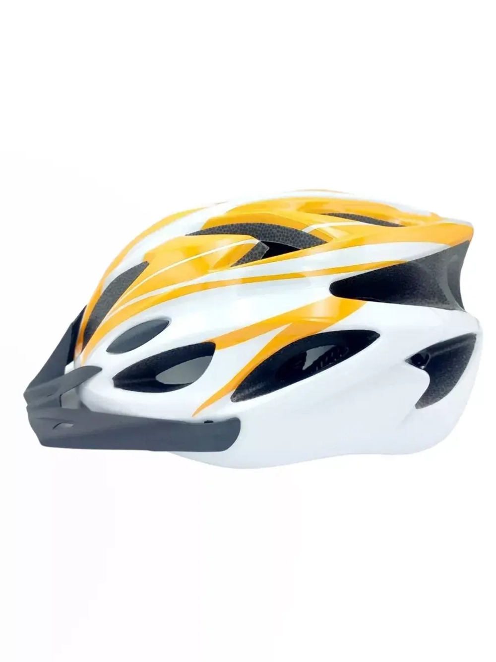 Шлем велосипедный защитный (White/Orange) L(58-61)