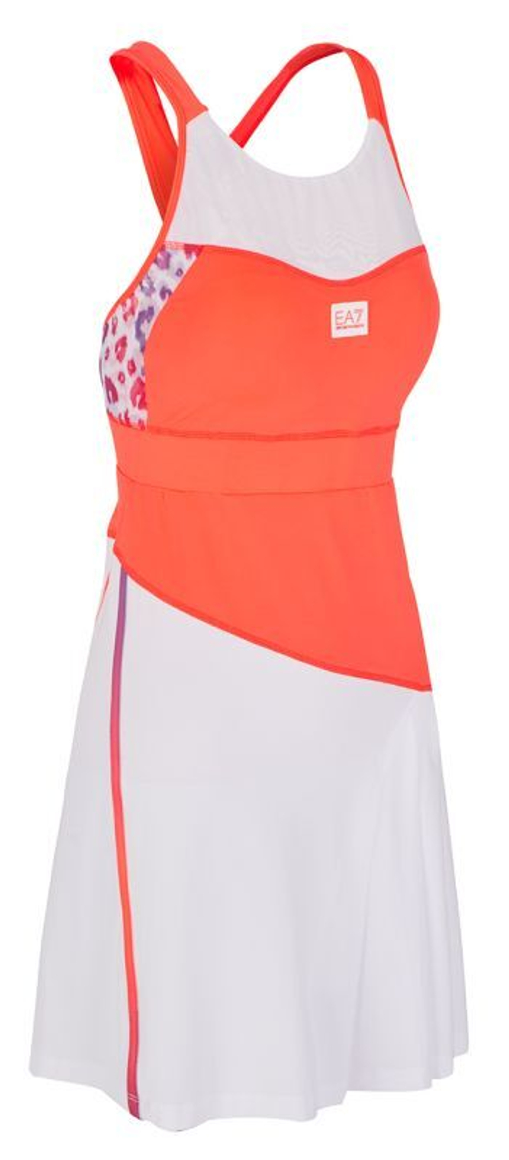 Теннисное платье EA7 Woman Jersey Dress - diva pink