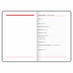 Ежедневник недатированный А5 (138х213 мм), BRAUBERG VISTA, под кожу, твердый, 136 л., "Rose", 112019