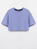 Футболка детская укороченная базовая