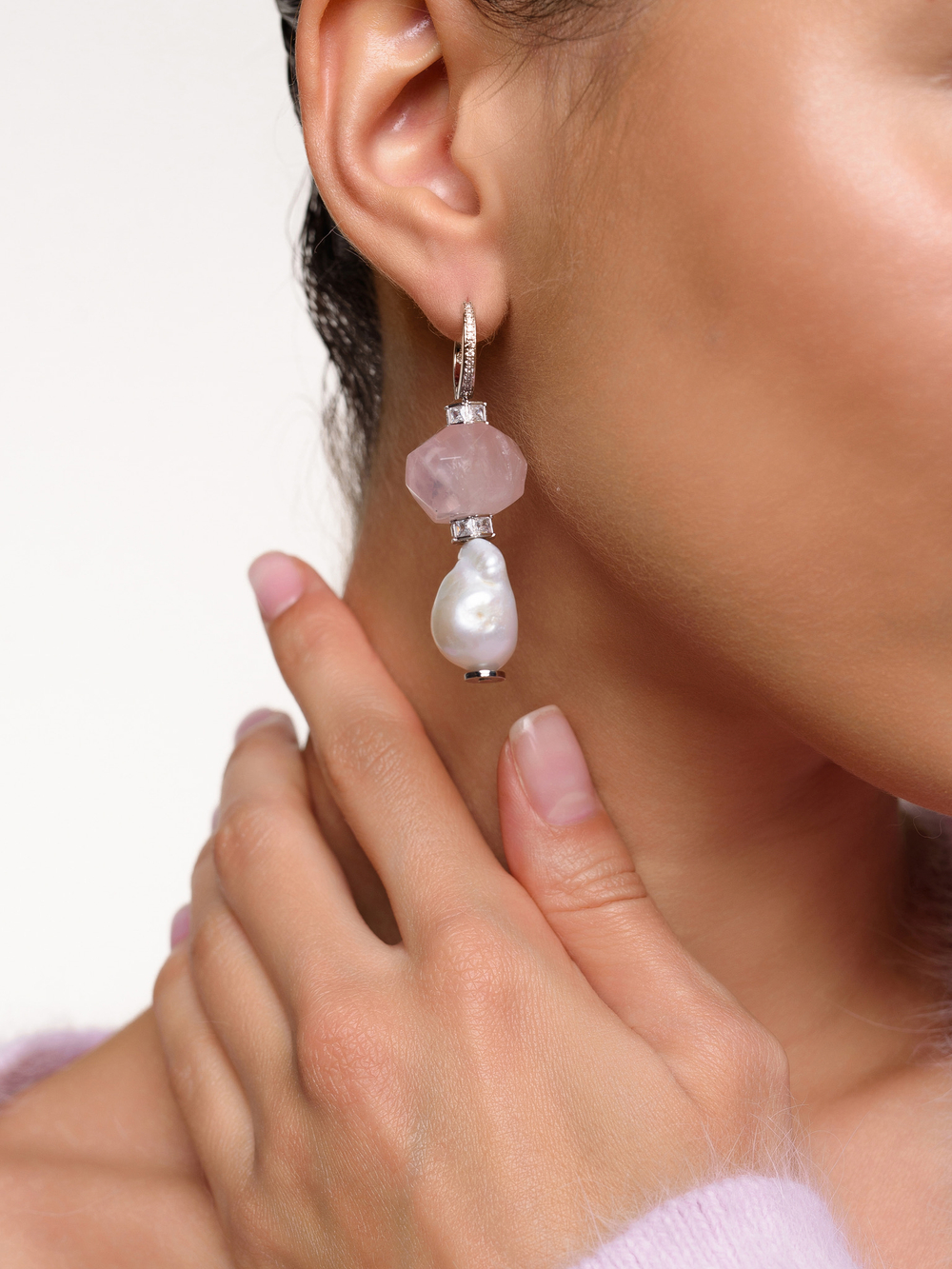 Серьги "Magic minerals" Silver