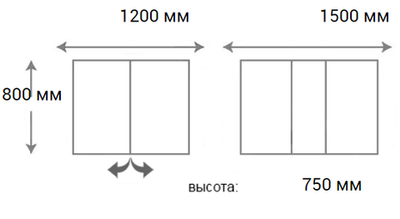 Стол ПГ-46 раздвижной 800х1200(+300) (дуб галифакс натуральный, эмаль титан муар)