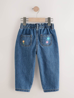 Джинсы с вышивкой для девочки Next E12-750, Синий