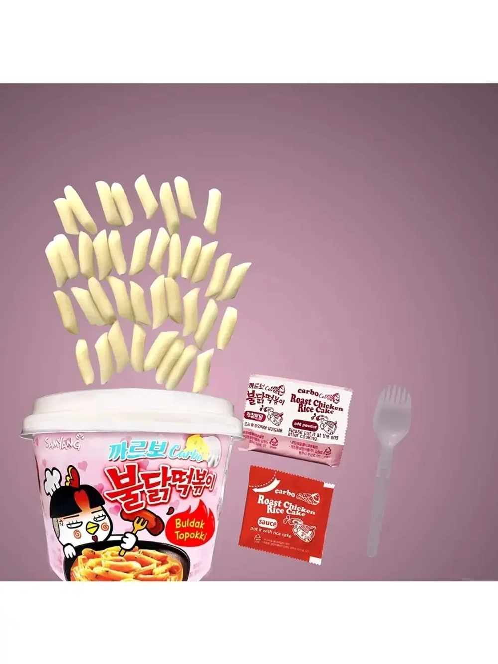 Рисовые палочки Samyang Carbonara Buldak