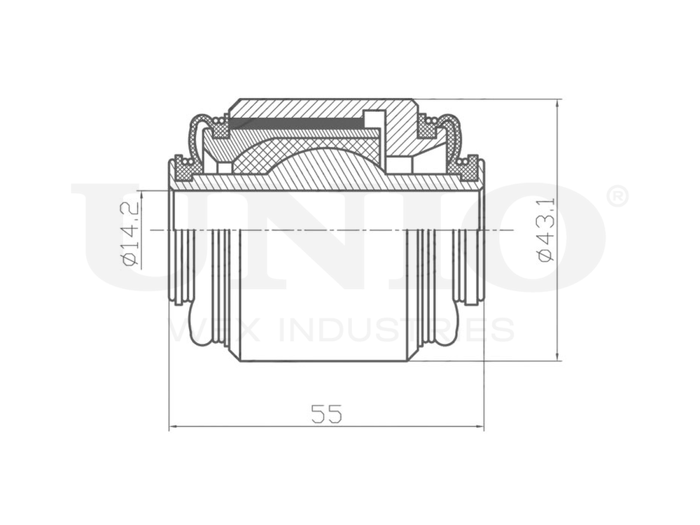 Сайлентблок задней цапфы UNIO RMP-20133
