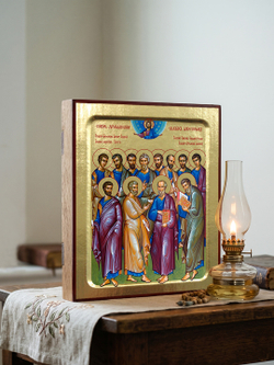 Икона Собор Апостолов на дереве: 125 х 160 (Синопсисъ)
