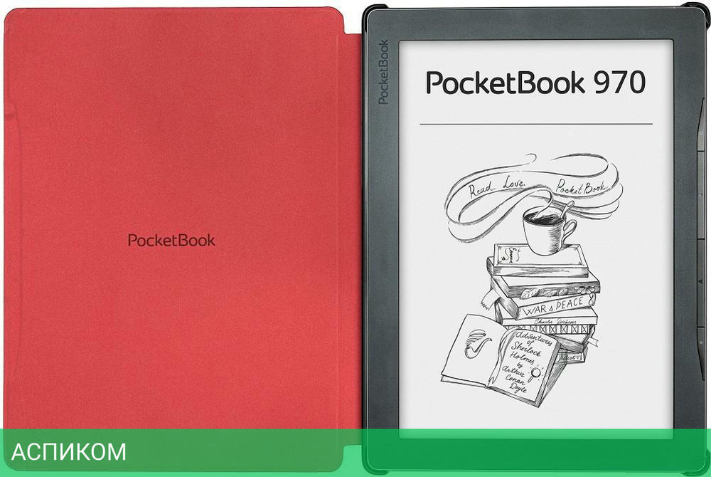 Обложка для электронной книги Pocketbook HN-SL-PU-970-RD-CIS Red