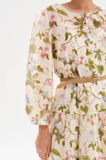 51759 Платье женское (сливочный принт)