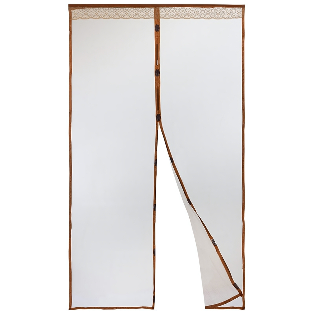 Сетка антимоскитная 120*210см дверная на 7 магнитах, цвет коричневый