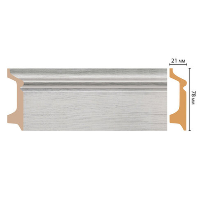 Плинтус Decomaster D122 D122-84 ДМ