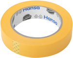 Малярная лента Hansa Professional из японской рисовой бумаги для точных краев, желтая, 25 мм x 50 м