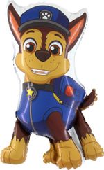 Шар (14''/36 см) Мини-фигура, Щенячий патруль, Гончик Чейз, 1 шт.