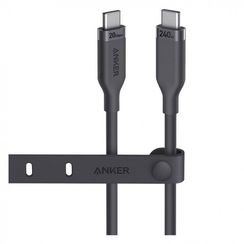 Кабель Anker USB-C - USB-C Bio-Based 0.9м 240W 20 Gbps (A80N1H11) Black