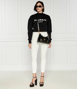 Кожаная сумка хобо b-buzz Balmain - черный(DN1BT904 LSLX)