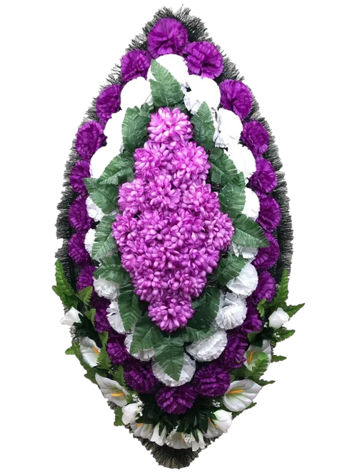 Венок из искусственных цветов «Классика №26» (125 см)