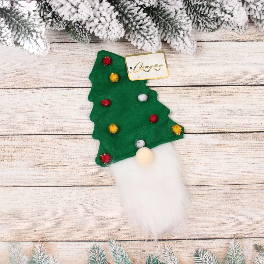 Украшение на бутылку «Ёлка» 10*34 см