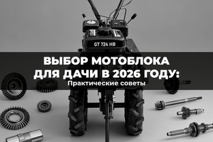 Выбор мотоблока для дачи в 2026 году: практические советы