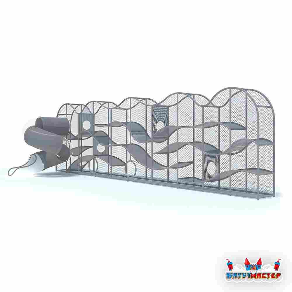 Плоский детский лабиринт «Сказочный Замок», 10×3,5×4 м