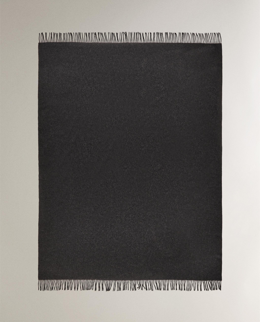 Zara Home плед из шерсти, серый, 140x190 см · 6306/004