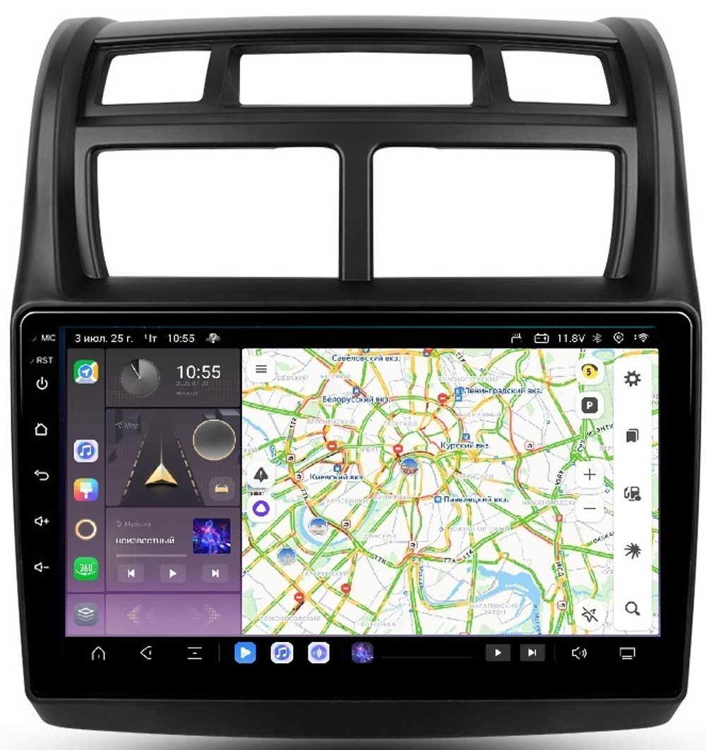 Магнитола для KIA Sportage 2008-2010 - Kuberg QLed, Android 13, TS20, CarPlay, SIM-слот