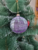 Шар стеклянный "Спас на крови",  ручная роспись