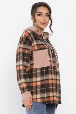 Рубашка Больше чем стиль НЬЮ (коричневая) Б13907-50М LT Collection