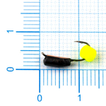 Мормышка Владимирская 205 "Гвоздик с шариком неон", с коронкой, 2.5мм, 0.6гр (15шт/уп)