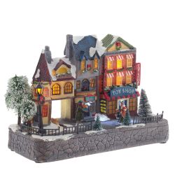 GAEM Фигурка декоративная "Рождество" (4 мелодии, подсвет, движ, 3xAA н/п, +USB), L30 W13,5 H21 см