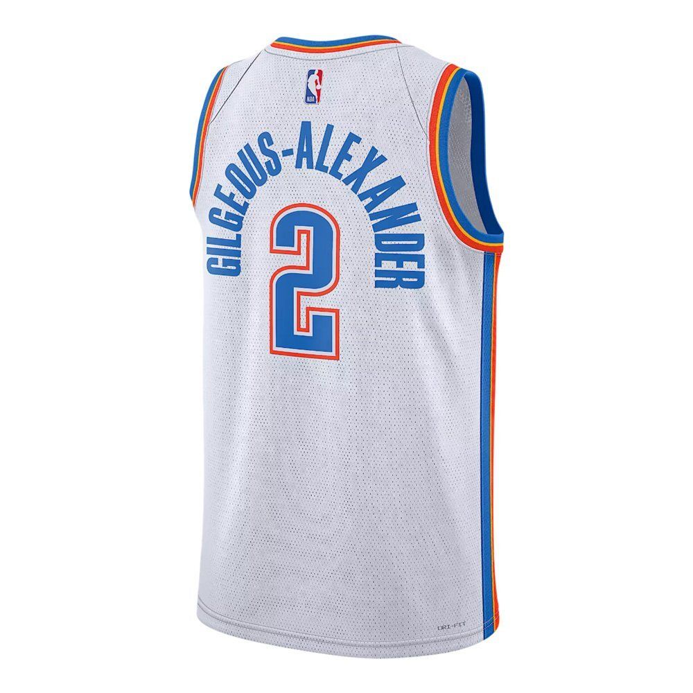 Баскетбольная джерси Nike Dri-FIT NBA Swingman Jersey Association Edition 2022/23 Oklahoma City Thunder Shai Gilgeous-Alexander White