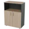 Шкаф средний широкий с нишей Prego office 800х420х1240 ПОШСШН