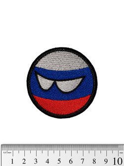 Шеврон Колобок Россия вышивка