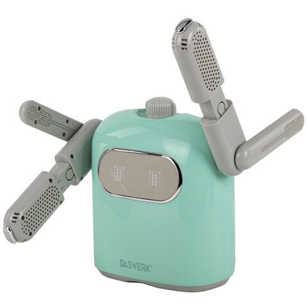 Сушилка для обуви, варежек, перчаток, складная, с подсветкой и таймером, 150 Вт, DASWERK SUPER SD11, 456788