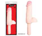 Фаллоимитатор с ручкой Rogue - 36 см. (Цвет: телесный)