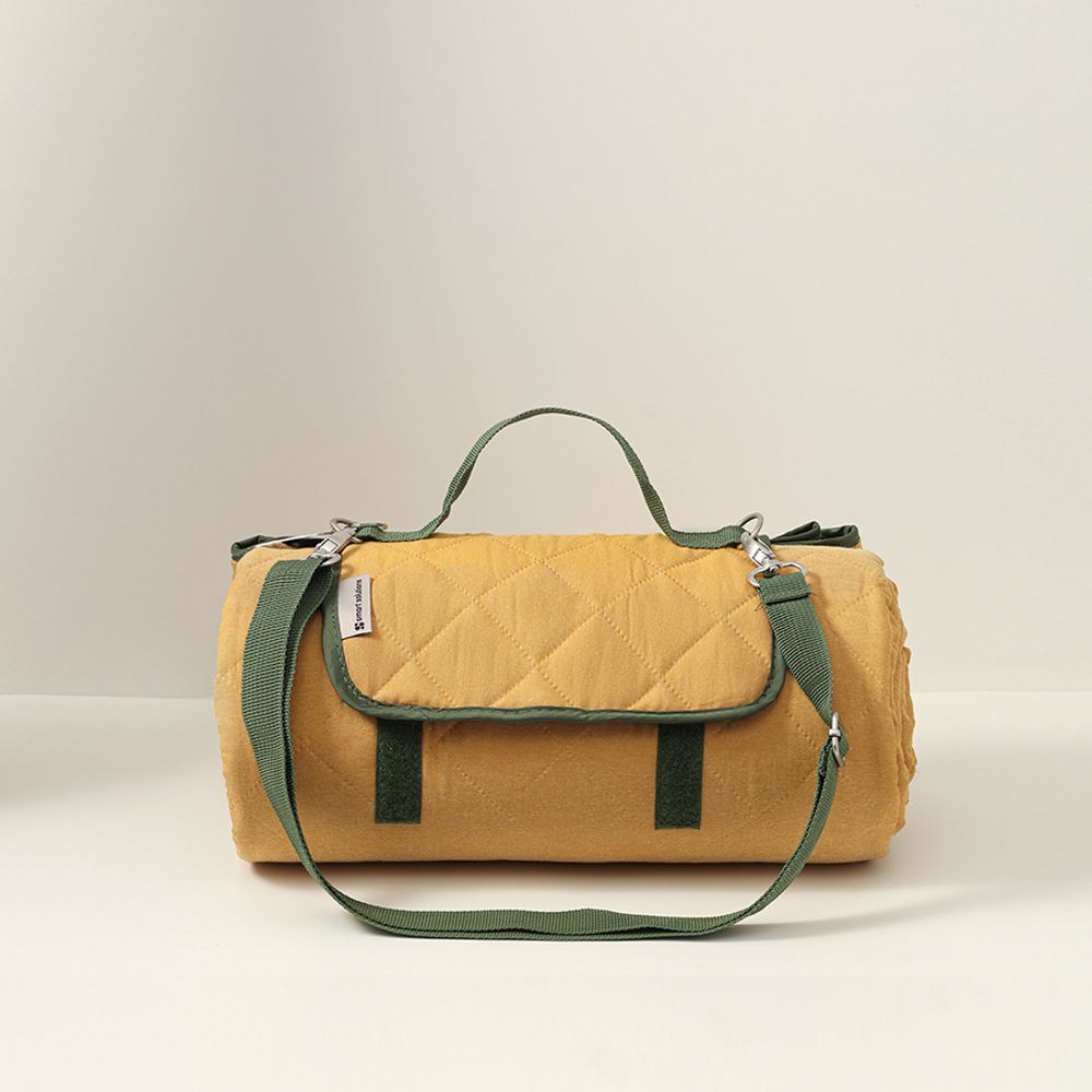 Плед для пикника и отдыха на пляже Smart Picnic, горчичный