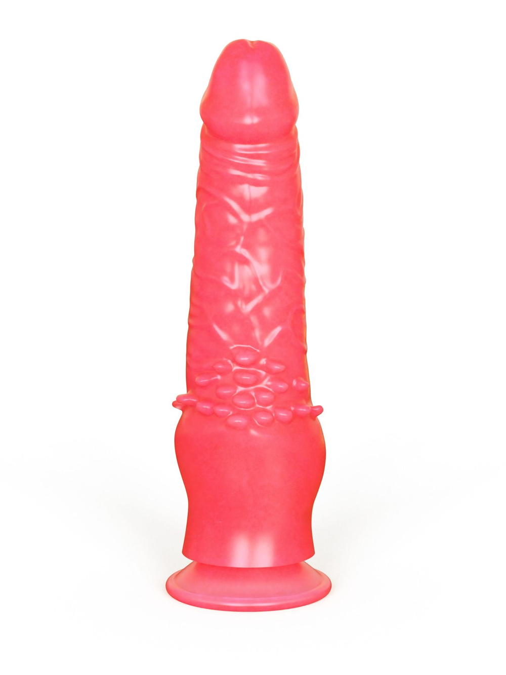 Фаллоимитатор LOVETOY розовый с шипами для клитора