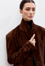 Тренч из натуральной замши