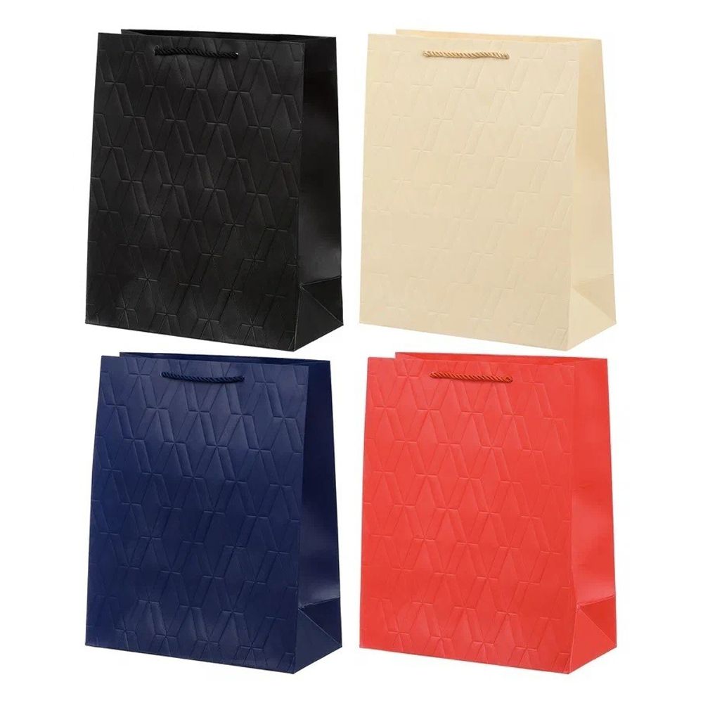 Подарочный пакет Basir, серия &quot;Выбитый рисунок&quot;, 26*10*32 см, ассорти