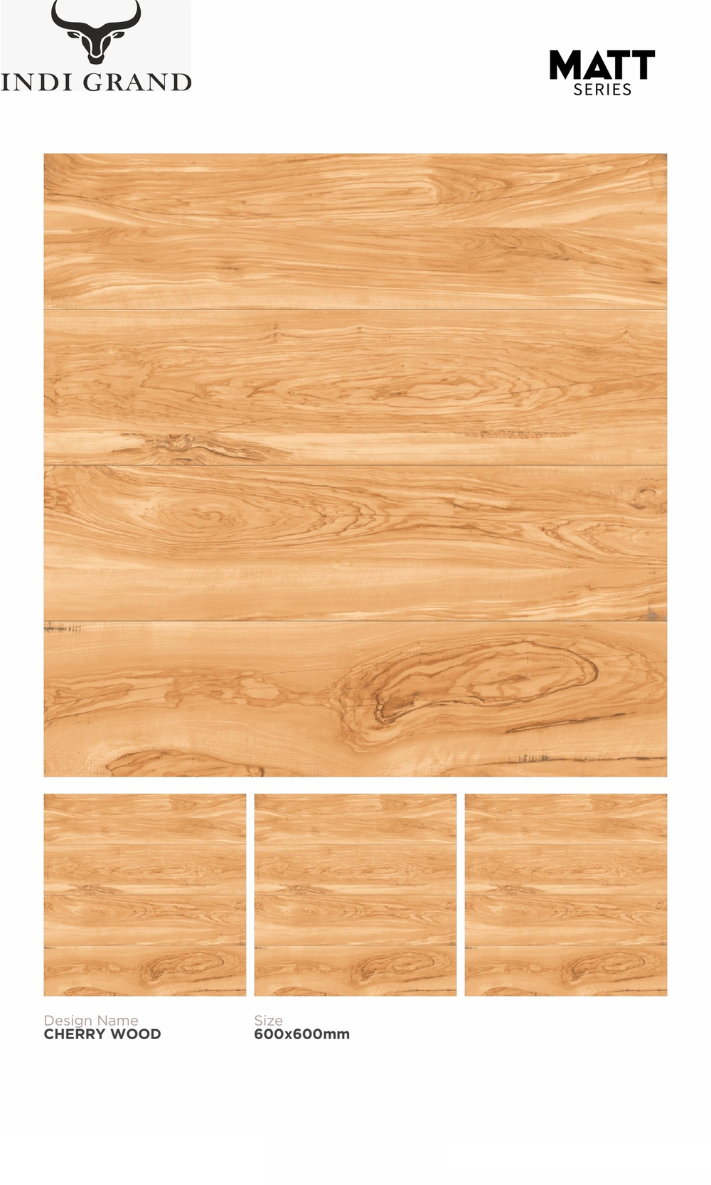Керамогранит matt 60х60 cherry wood