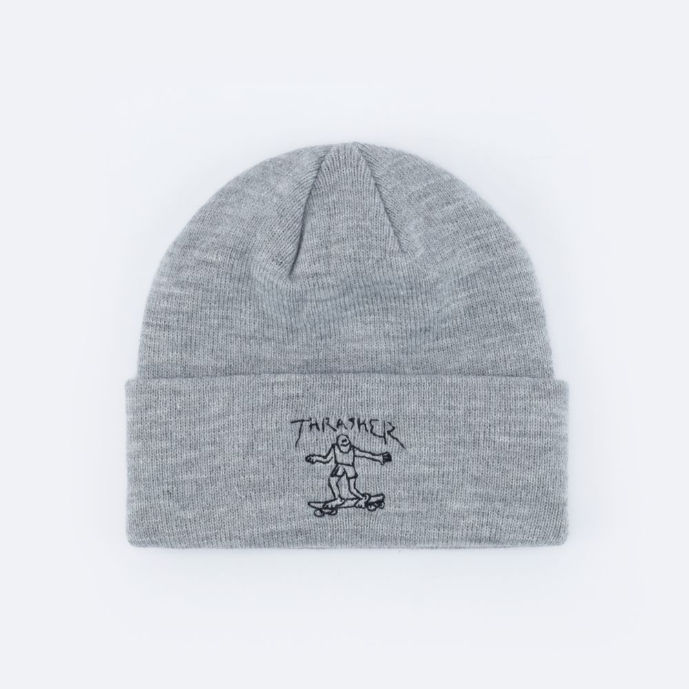 Шапка Thrasher Gonz Beanie (heather grey)