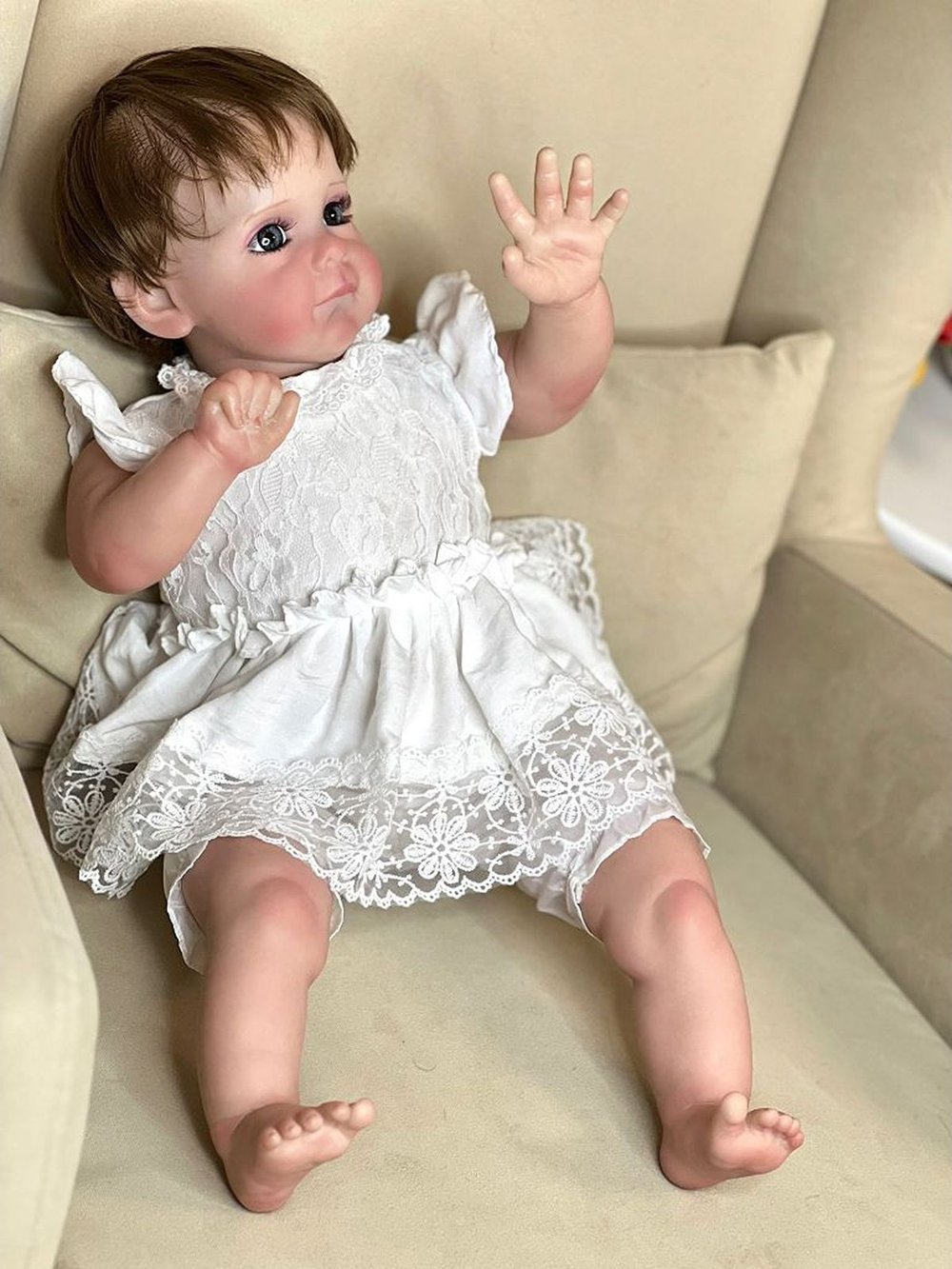 Кукла Реборн мягконабивная 60см в пакете (FA-596)