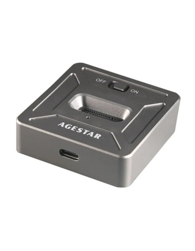 AgeStar 31CBNV1C USB 3.1 SSD M.2 NVME, алюминий, серый, (GRAY)