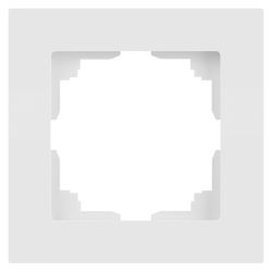 Рамка для розеток и выключателей Intro Accent 6-501-01М на 1 пост, СУ, белый матовый | Intro